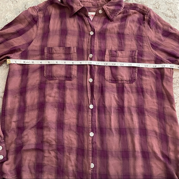 Mossimo Supply Co Boyfriend Fit Plaid Shirt Size Small - Picture 6 of 7